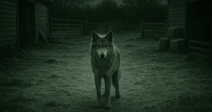 Old Farmer Spots Wolf on Security Cam – What Happens When He Opens the Barn Door Is Unbelievable