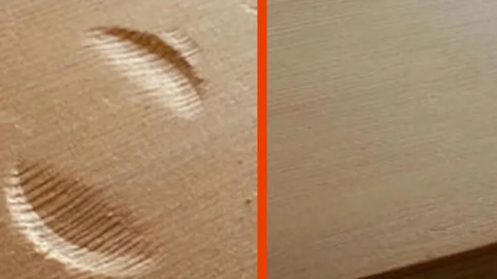 Met deze handige truc ben je in een paar minuten van die kras of deuk in je houten meubilair af!