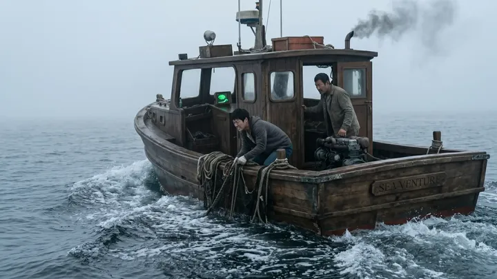 Een kleine vissersboot volgde een enorme school vissen de dichte mist in. Toen de mist eindelijk optrok, beseften ze wat voor ernstige fout ze hadden gemaakt. 