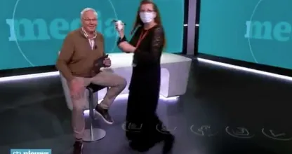 Oeps! Visagiste maakt blunder tijdens live-uitzending RTL Ontbijtnieuws