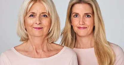 Fusionierte Bilder beweisen: jede Tochter wird letztendlich später fast so aussehen wie die Mutter.