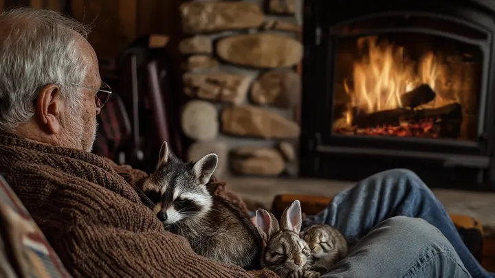 Raccoon Found Freezing in the Snow - But What It Was Hiding Under its Belly Will Leave You Stunned!