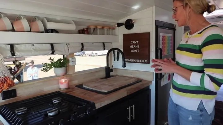 Wow: This family lives in an old 170 sq. ft. (16m2) school bus