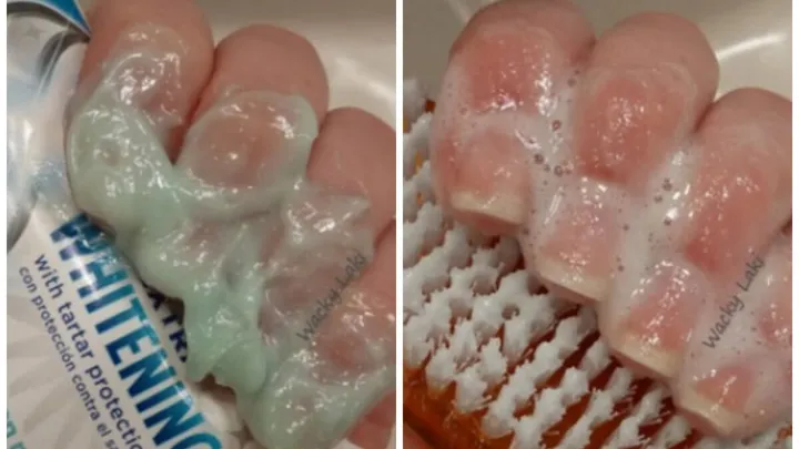 Ze smeert tandpasta op haar vingernagels en het resultaat is echt fantastisch! Wisten we dit maar eerder!