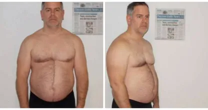 WAUW: deze vader viel in drie maanden tijd 18 kilo af en ZO ziet hij er nu uit!