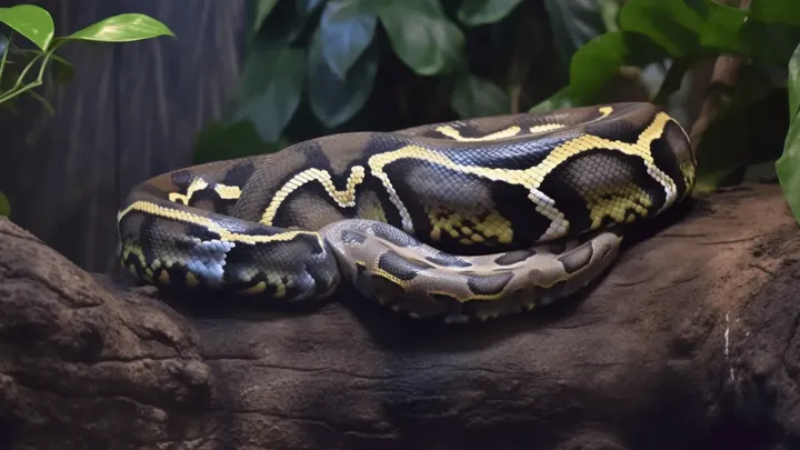 Frau erlaubte Baby, jede Nacht mit ihrem Haustier Python zu schlafen, als der Tierarzt herausfand, dass er paled.