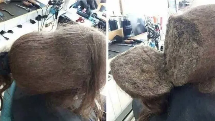 Cabeleireira faz descoberta chocante após menina se recusar a pentear o cabelo