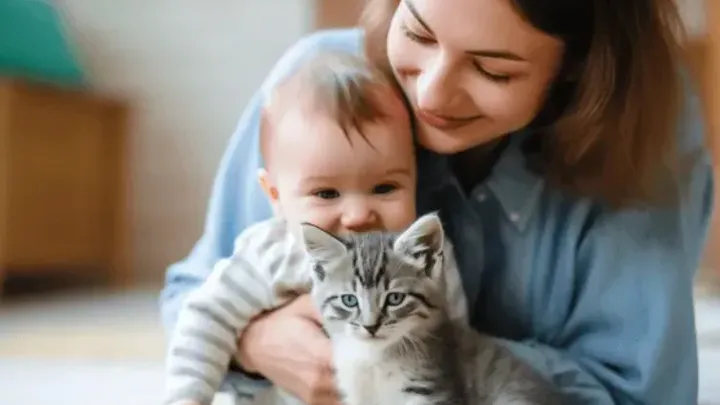 매일 밤 아기를 지키는 고양이 - 부모는 이 모습을 보고 눈물을 흘린다