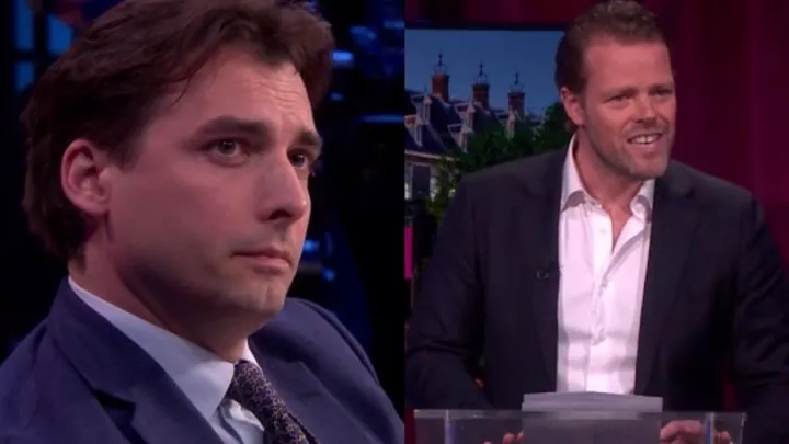 Thierry Baudet loopt weg bij Jinek na harde grappen Martijn Koning 