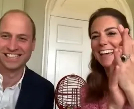 Aandoenlijk: Kate en prins William houden digitale bingo voor Britse ouderen