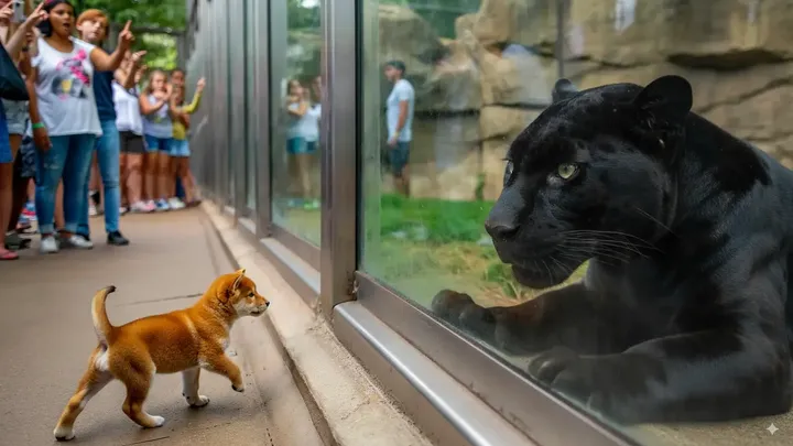 Cucciolo scivola nel recinto delle pantere: quello che i guardiani dello zoo riprendono è incredibile!