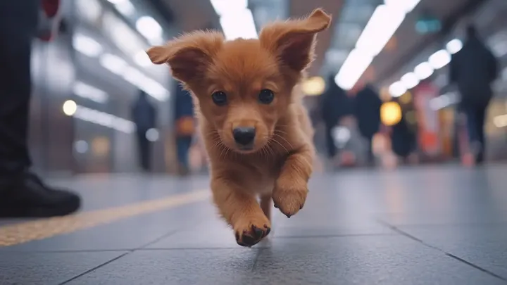 Puppy blokkeert spoorlijn, maar de echte reden dat hij niet kan bewegen breekt ieders hart