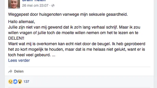 Deze student werd weggepest door zijn huisgenoten en de reden is schandalig. Wij hebben er geen woorden voor.