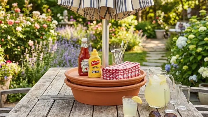 Sie spannt eine Plane über ihre Terrasse – diese und weitere geniale Ideen für den Sommer im Garten!