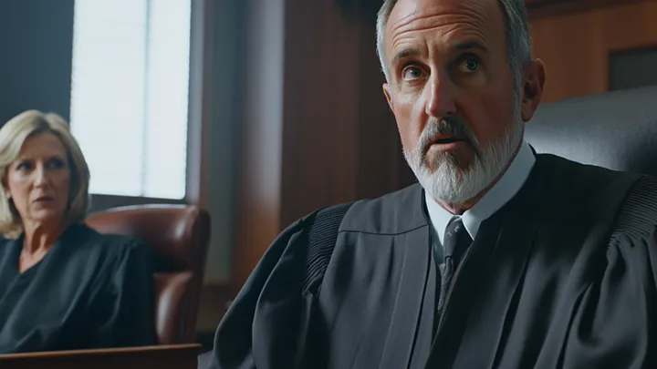 Una niña de 7 años hace una señal secreta a su perro: el juez interrumpe el juicio