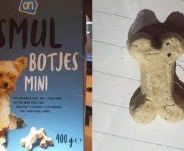 Utrechtse Elisa treft ijzerdraad aan in Albert Heijn-hondenkoekjes