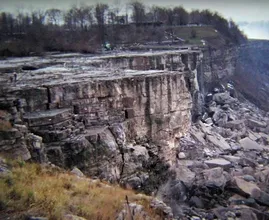 Ongelooflijke ontdekking na de drooglegging van de Niagara watervallen in 1969