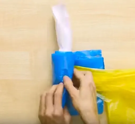 Plastiktüten Falttechnik 8
