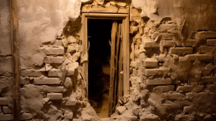 A man knocked down a wall in his basement and found an underground city, but what was inside the city will give you the chills