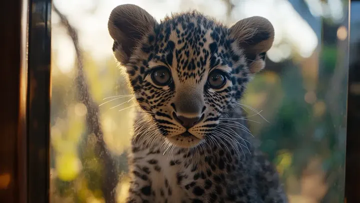 Orphan Leopard Knocked on Her Door Every Dawn. One Day She Finally Let Him In