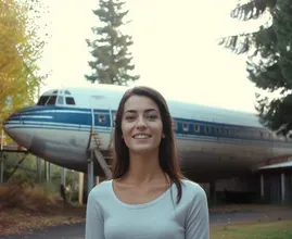 This woman turned an airplane into her home and the inside looks pretty special