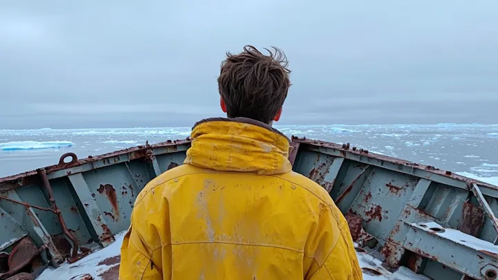 Um navio abandonado flutua perigosamente perto de um vilarejo - um homem fica pálido quando vê o que há nele