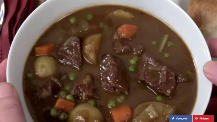 Rezept: schmackhafter Rindfleisch-Eintopf.
