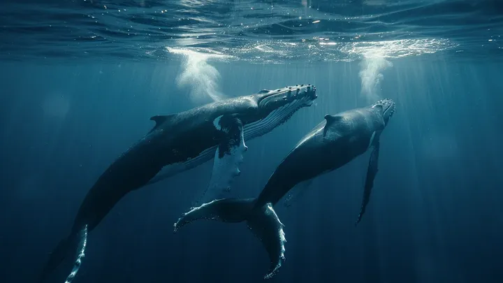 Γιγαντιαία φάλαινα δεν αφήνει ήσυχο δύτη - Τότε παρατηρεί τον τρομακτικό λόγο για τον οποίο