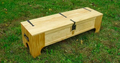 Check out this wooden box! Let's see what's inside... WOAH! I did not expect that