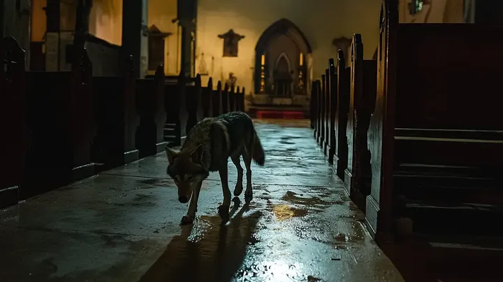 Wolf bricht in Kirche ein - Kirchenbesucher waren nicht auf das vorbereitet, was dann geschah