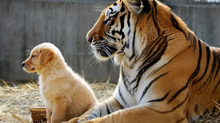 Un cucciolo scivola nella gabbia delle tigri: ciò che i guardiani dello zoo riprendono con la telecamera è incredibile