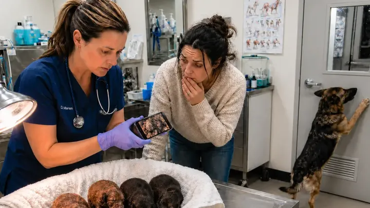 Hund bringt Welpen zur Welt - als die Tierärztin sie sieht, sagt sie: "Das sind keine Welpen!"