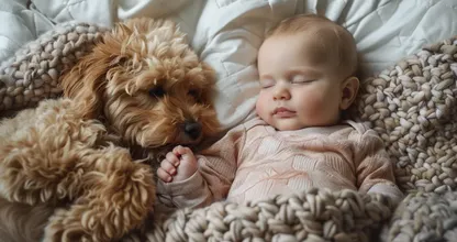 Dog won't let baby sleep alone - parents call the police when they find out why