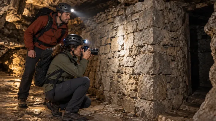 Höhlenforscher entdecken tief im Inneren einer Höhle ein Haus – dann hören sie etwas darin