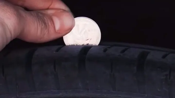 Here's how you can use a coin to check whether you need to replace your car tyres