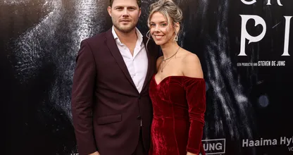 Verdrietig: Tim Douwsma en vriendin Elske uit elkaar