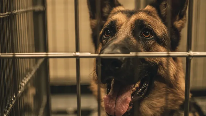 Mutter lässt ihr Baby nur Sekunden lang mit deutschem Schäferhund allein - was sie dann sieht, erschreckt sie!