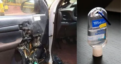 Fire brigade warns: ‘Do not keep disinfectant gel in the car on hot days’