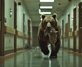 Bear Breaks Into Hospital - Nurse Brought to Tears by What It Carries in Its Mouth