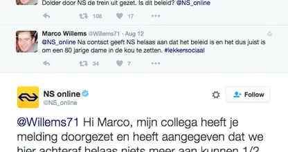UPDATE: NS zet bejaarde vrouw de trein uit, maar maakt het goed door dit te doen!