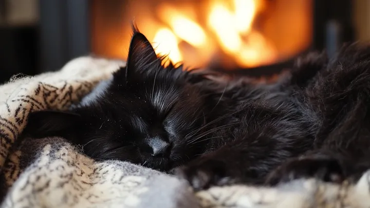 Un uomo trova un gatto sull'orlo del congelamento, ma quello che nascondeva sotto la pancia è incredibile!