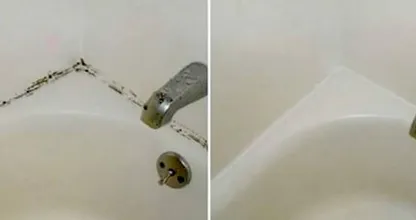 Nerven dich fiese Ränder im Badezimmer? Mit diesem schlauen Trick wirst du sie wirklich los.