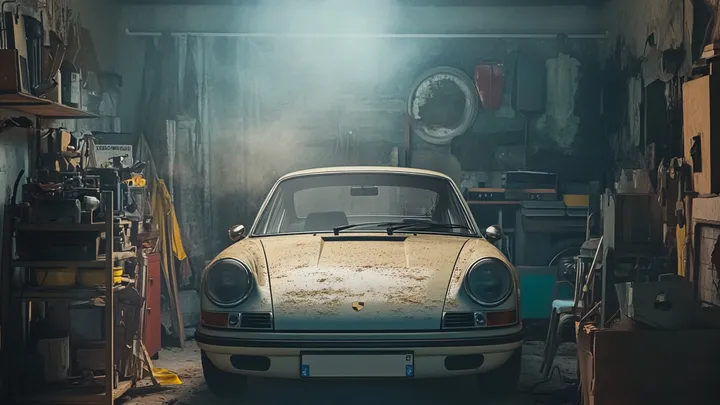 Feuerwehrmann kauft den alten Porsche der Witwe und findet das, was ihr Mann vor 46 Jahren zurückgelassen hat