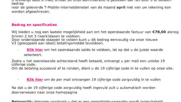 WAARSCHUWING voor T-Mobile klanten. Let goed op!