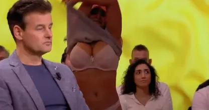 Opmerkelijk: stripper verstoort uitzending Vandaag Inside