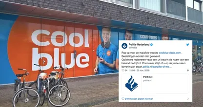 Politie waarschuwt: 'Pas op voor de malafide site Coolblue-deals'