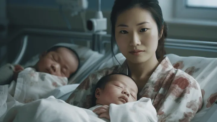 쌍둥이를 낳은 지 3 주 후, 엄마는 몸이 아팠다-의사가 초음파를 보았을 때 그는 말합니다: "미안해"