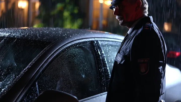 Policial detém homem que se parece com seu falecido filho - segundos depois, ele vê o que está acima do painel do carro