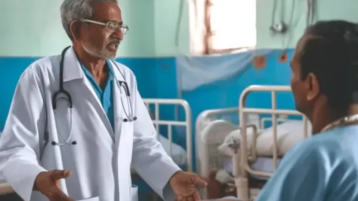 Un hombre se somete a un chequeo rutinario: el médico mira la radiografía y susurra: "Lo siento"