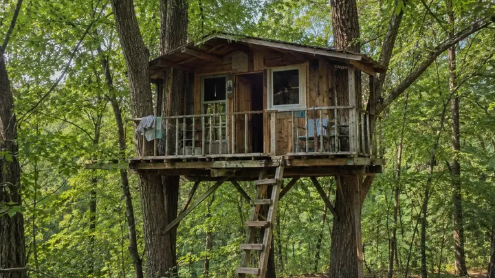 Diese Familie lebt in einem winzigen Baumhaus – aber wenn du siehst, wie es innen aussieht, wirst du auch eins haben wollen!